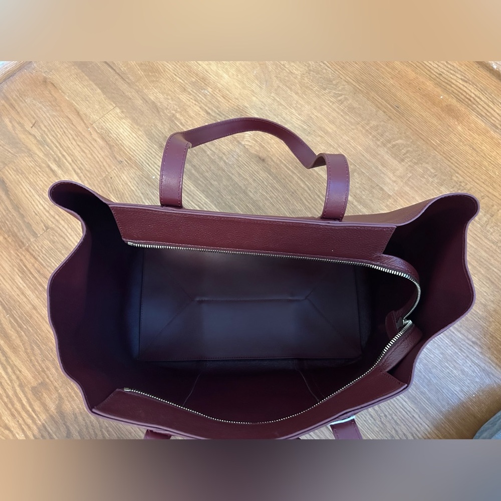 Sezane Gabin Bag - Burgundy Grained - Picture 11 of 13